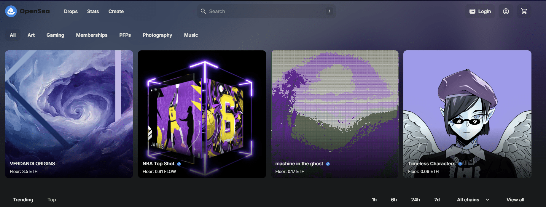 OpenSea website